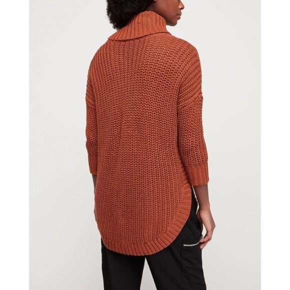 Express Cowl Neck Cable Knit Tunic Sweater XS - Picture 2 of 2